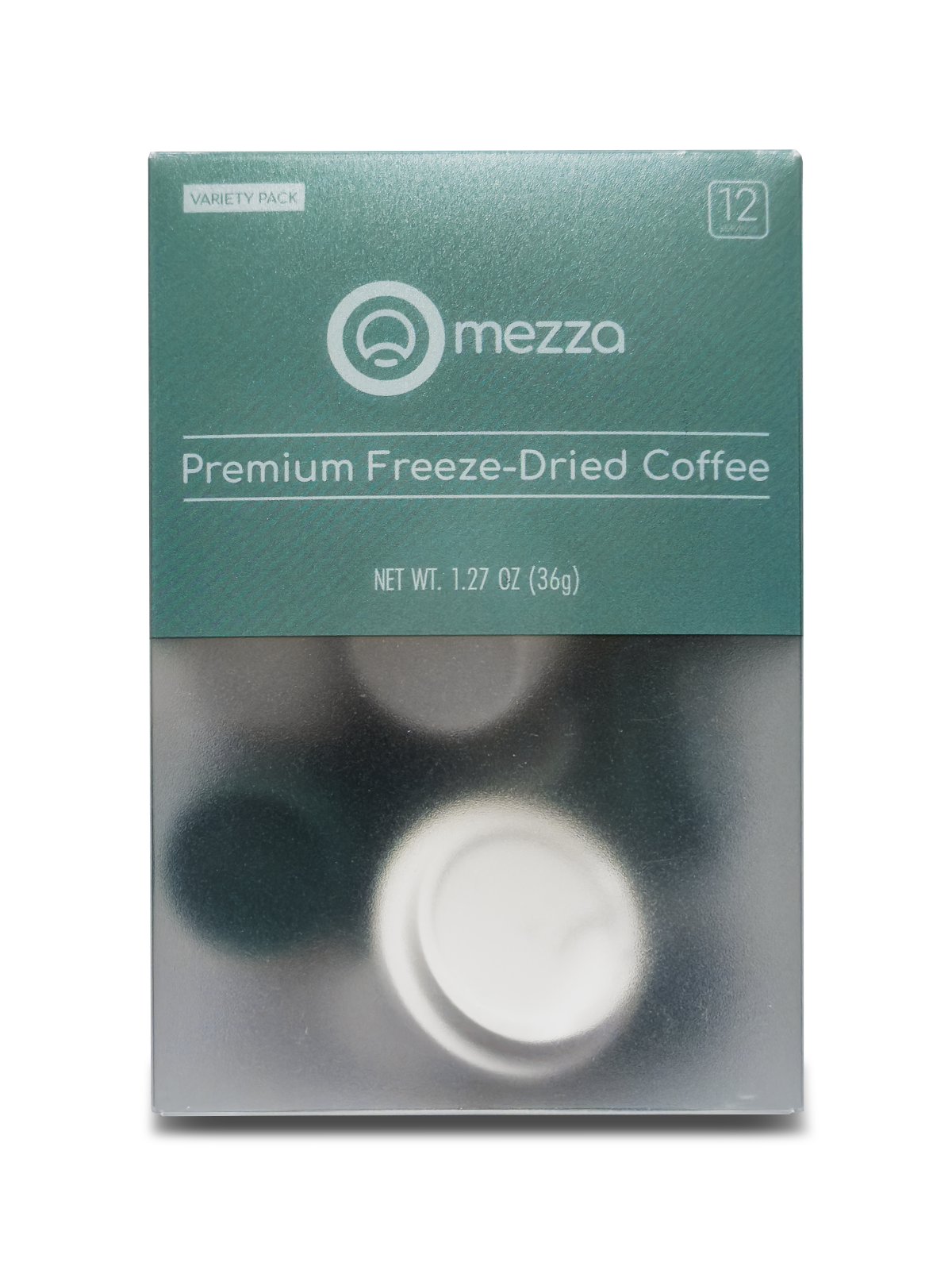 Mezza Freeze-Dried Coffee Box, Front View